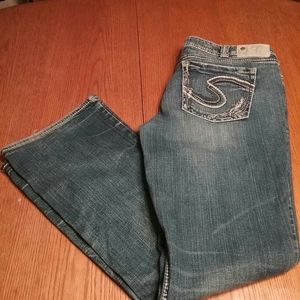 womens silver jeans